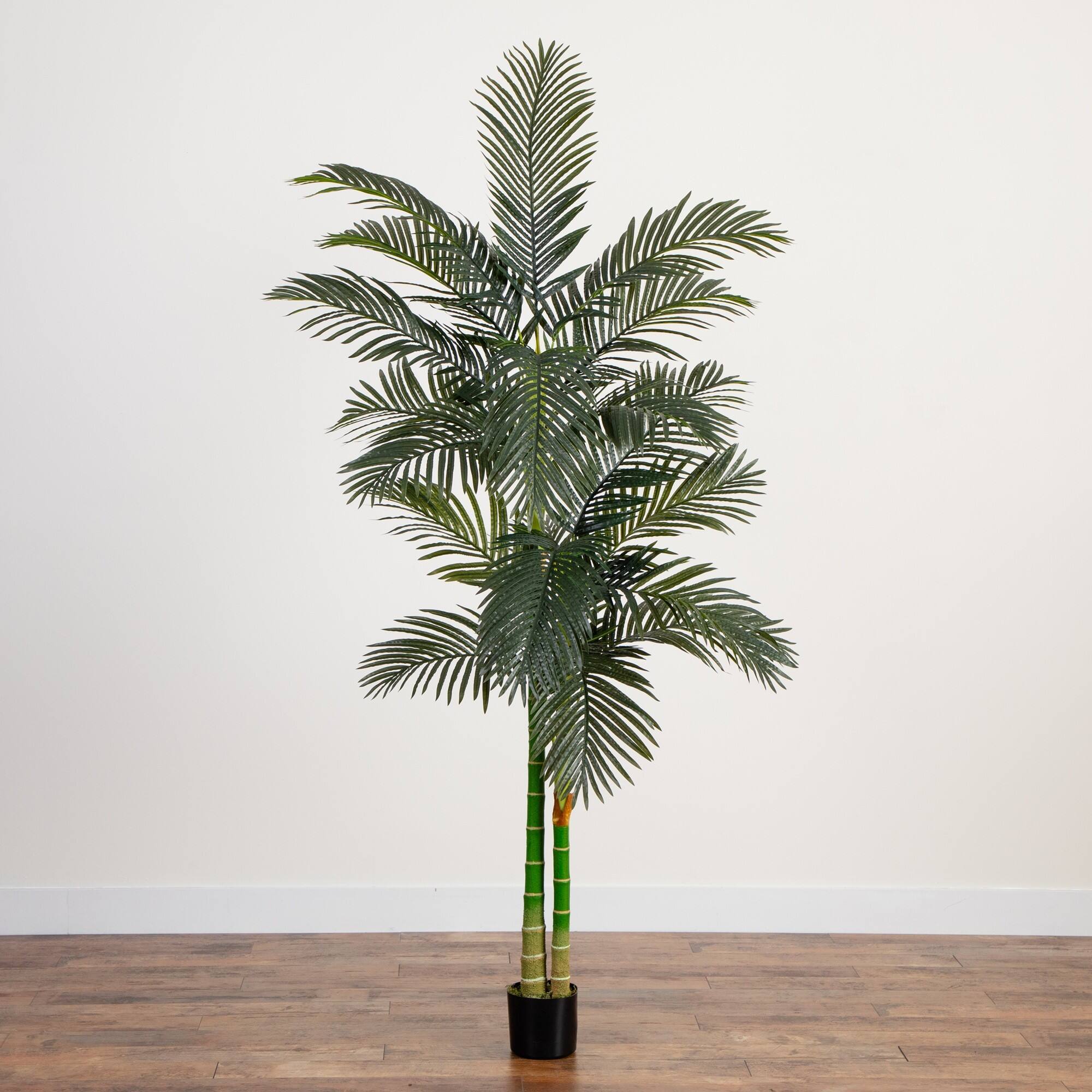 8ft. Artificial Golden Cane Palm Tree